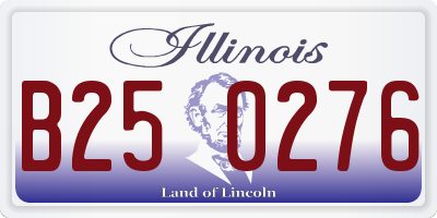 IL license plate B250276