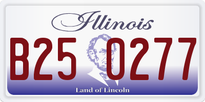 IL license plate B250277