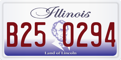 IL license plate B250294