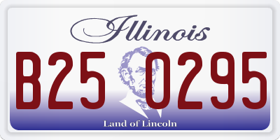 IL license plate B250295