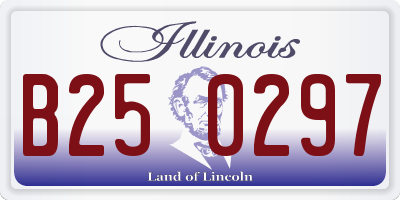 IL license plate B250297