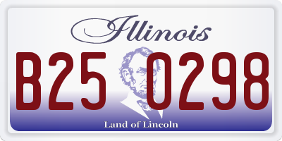 IL license plate B250298