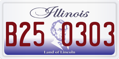 IL license plate B250303