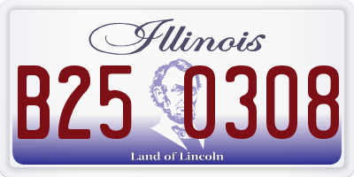 IL license plate B250308