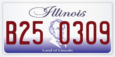 IL license plate B250309