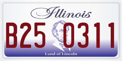 IL license plate B250311