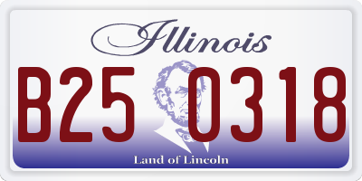 IL license plate B250318