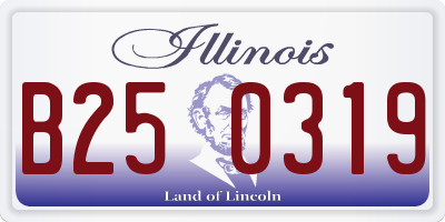 IL license plate B250319