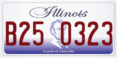 IL license plate B250323