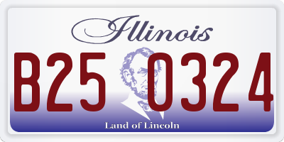 IL license plate B250324