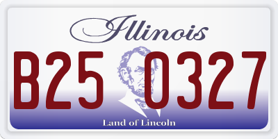 IL license plate B250327