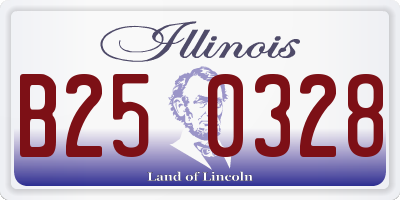 IL license plate B250328