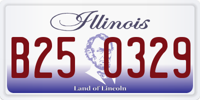 IL license plate B250329