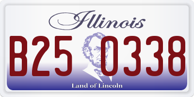 IL license plate B250338