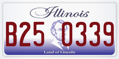 IL license plate B250339