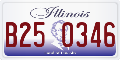 IL license plate B250346