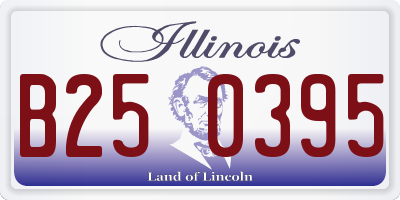 IL license plate B250395