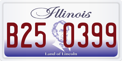 IL license plate B250399