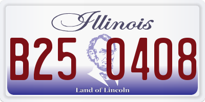 IL license plate B250408