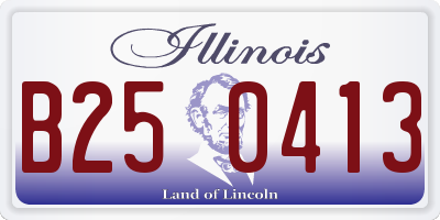 IL license plate B250413