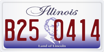 IL license plate B250414