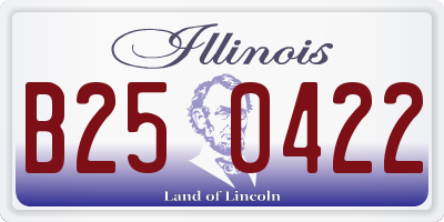 IL license plate B250422
