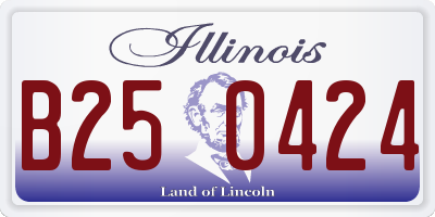 IL license plate B250424