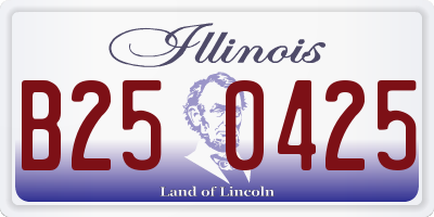IL license plate B250425