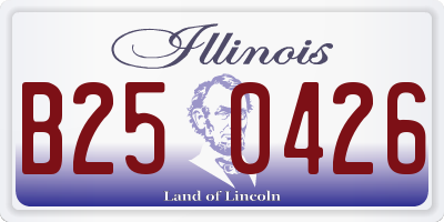 IL license plate B250426