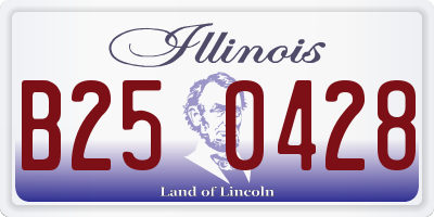 IL license plate B250428