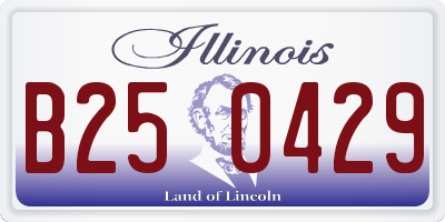 IL license plate B250429