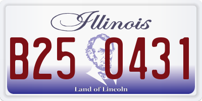 IL license plate B250431