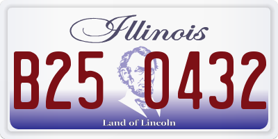 IL license plate B250432