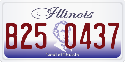 IL license plate B250437
