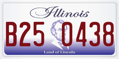 IL license plate B250438