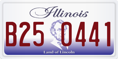 IL license plate B250441