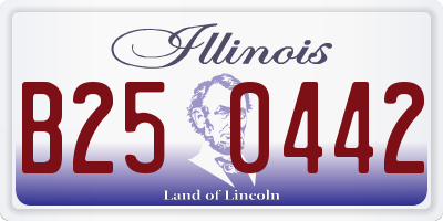 IL license plate B250442