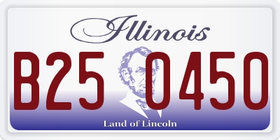 IL license plate B250450