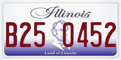IL license plate B250452