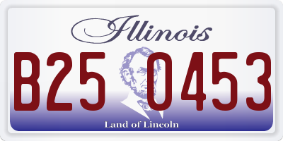 IL license plate B250453