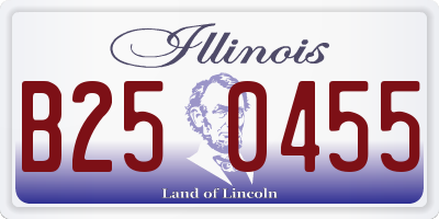 IL license plate B250455