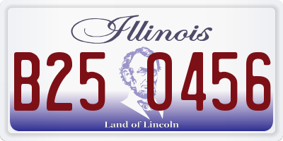 IL license plate B250456