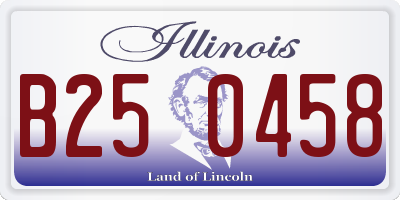 IL license plate B250458