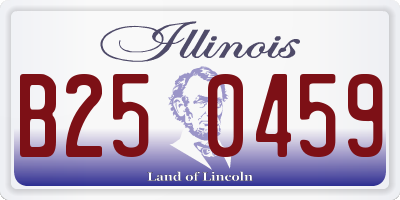IL license plate B250459