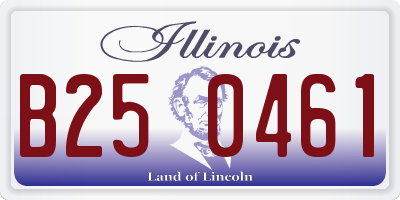 IL license plate B250461