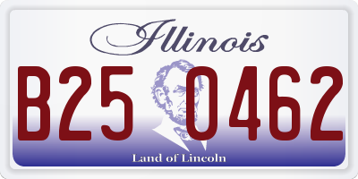 IL license plate B250462