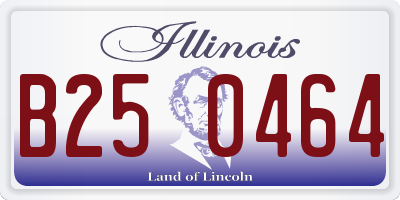 IL license plate B250464
