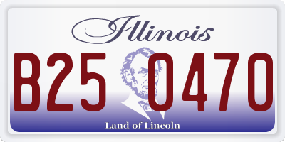 IL license plate B250470
