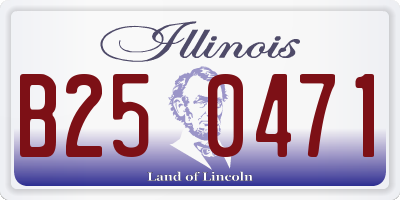 IL license plate B250471