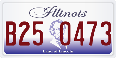 IL license plate B250473